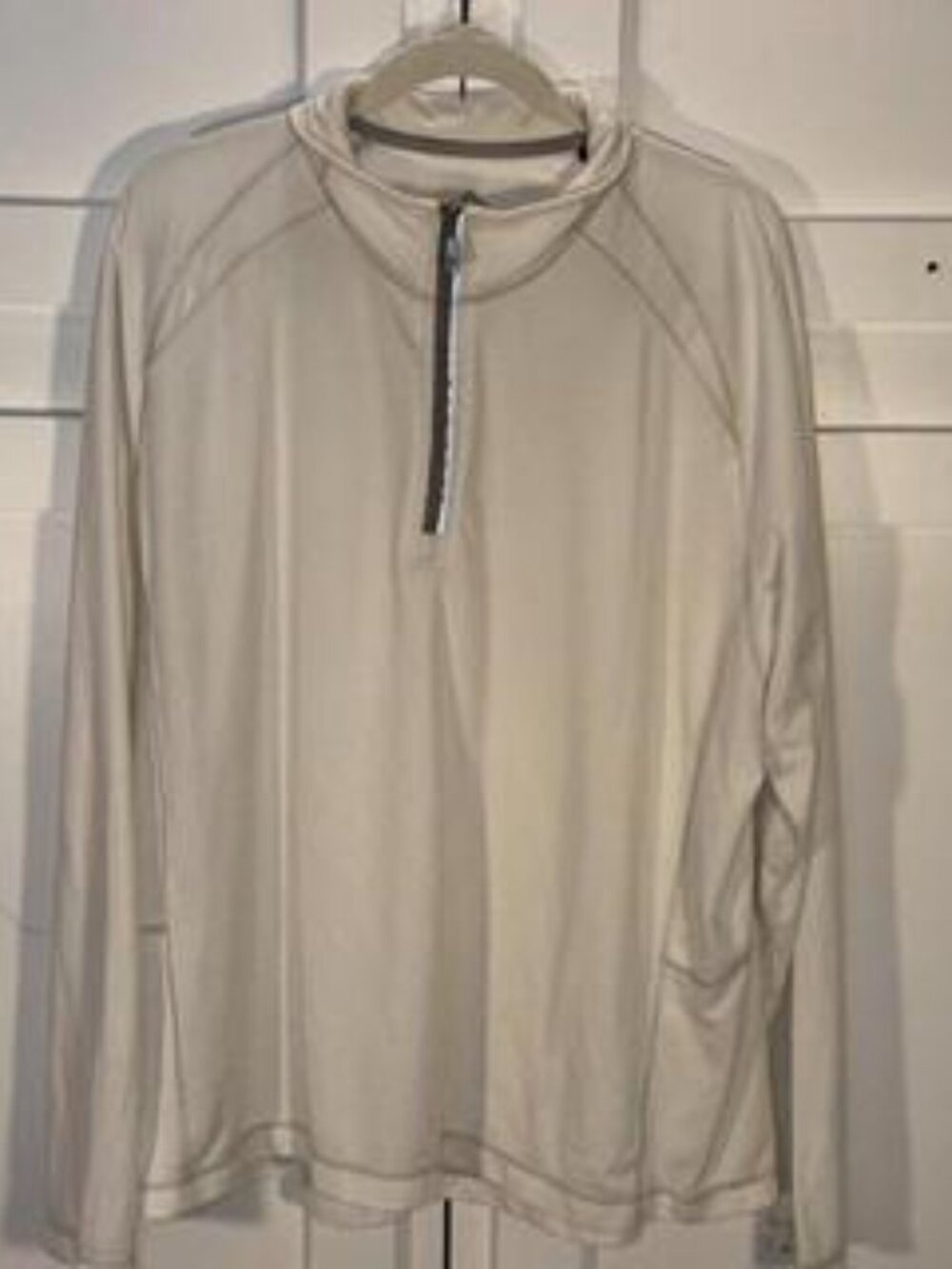 Tommy Bahama Quarter-Zip Pullover XXL White - Picture 2 of 8
